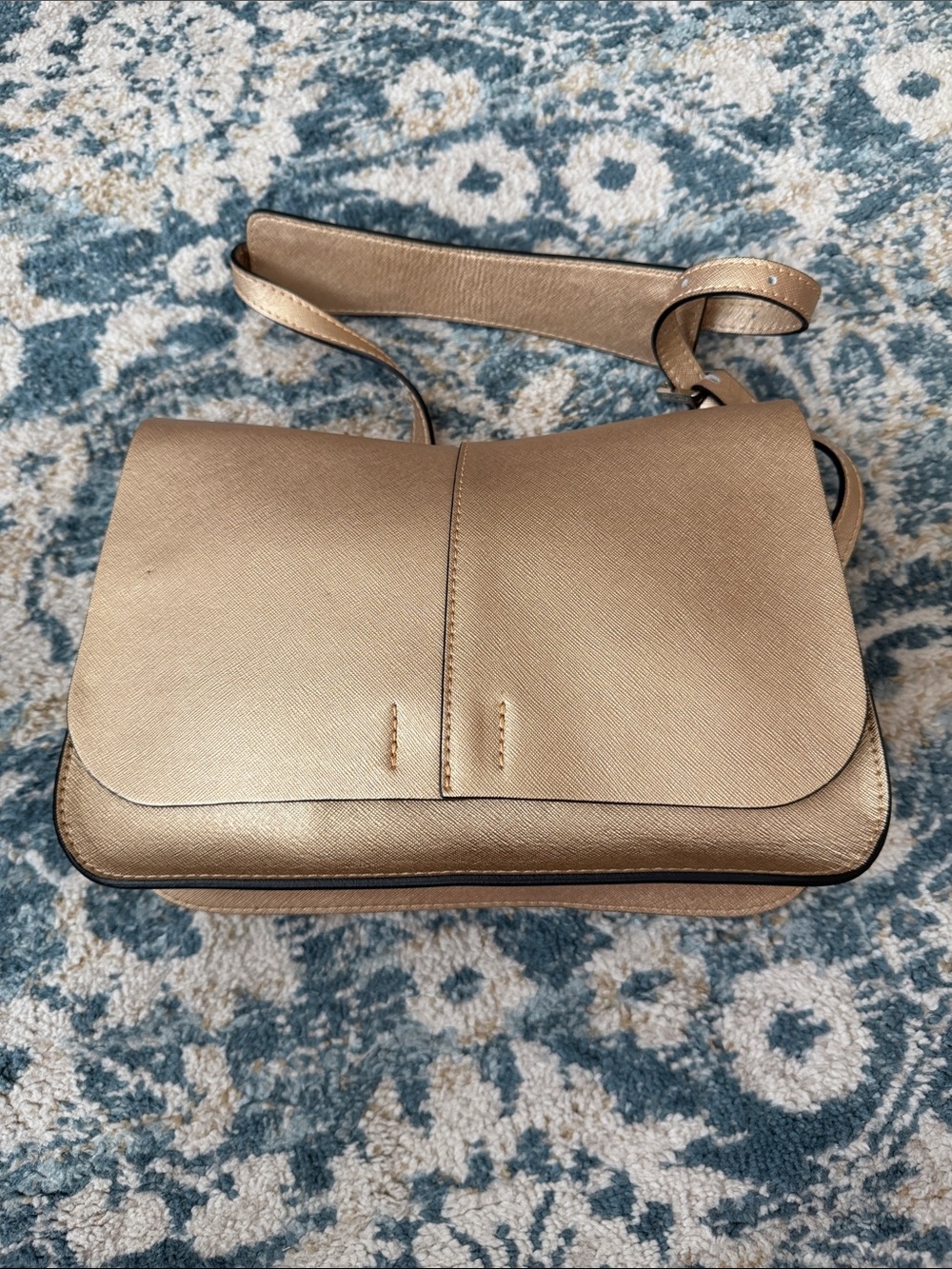 Gianni Chiarini Tan Crossbody Saddle Bag